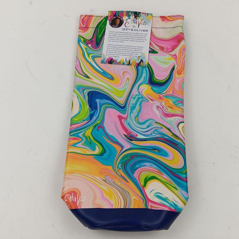 Izzy & Oliver In The Groove Insulated Wine Bag Vinyl Multicolor